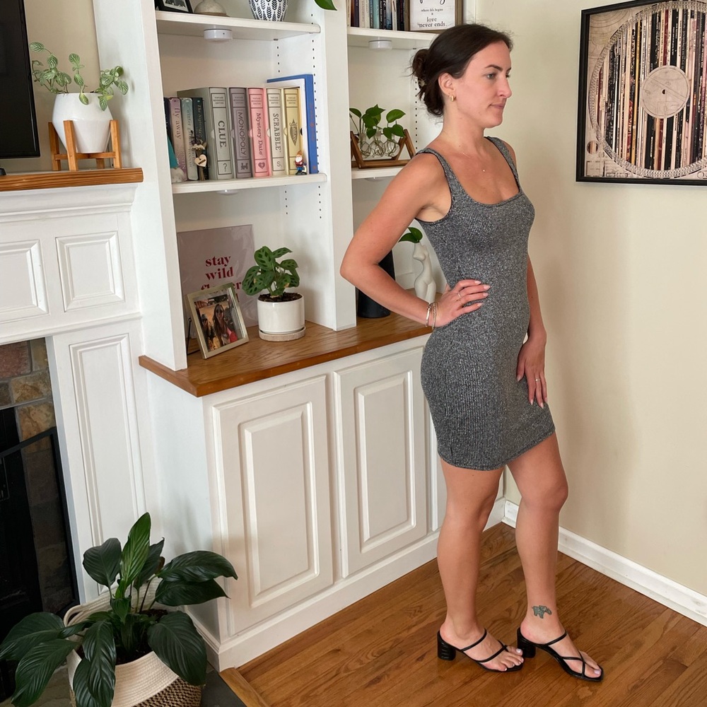 Black and silver bodycon dress Cousin Couture